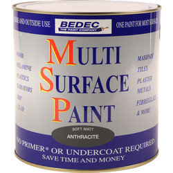 Product image for Bedec Multi Surface Paint Matt Anthracite 2.5L