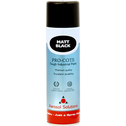 Product image for Industrial Spray Paint 500ml Matt Black