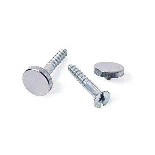 Product image for Fastpak Value Pack Mirror Screw Flat Chrome 4pk