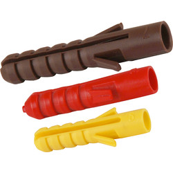 Product image for Fischer Plastic Contract Wall Plug 5, 6 & 7mm