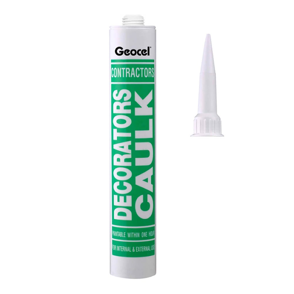 Product image for Geocel Contractors Decorators Caulk White 380ml