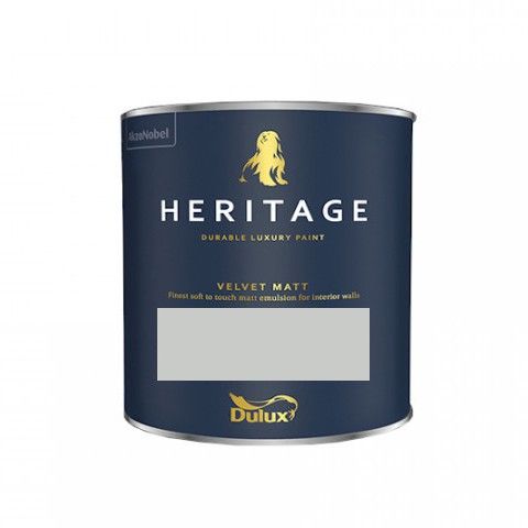 Image of Dulux Trade Heritage Velvet Matt Tester Pot Beachcomb Grey 125ml