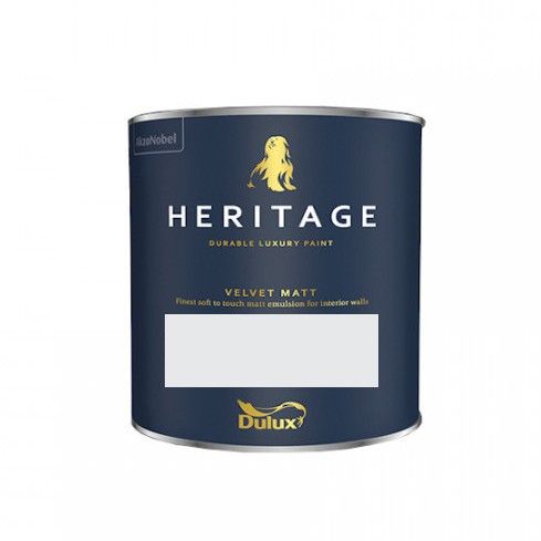 Product image for Dulux Trade Heritage Velvet Matt Tester Pot Chalk White 125ml