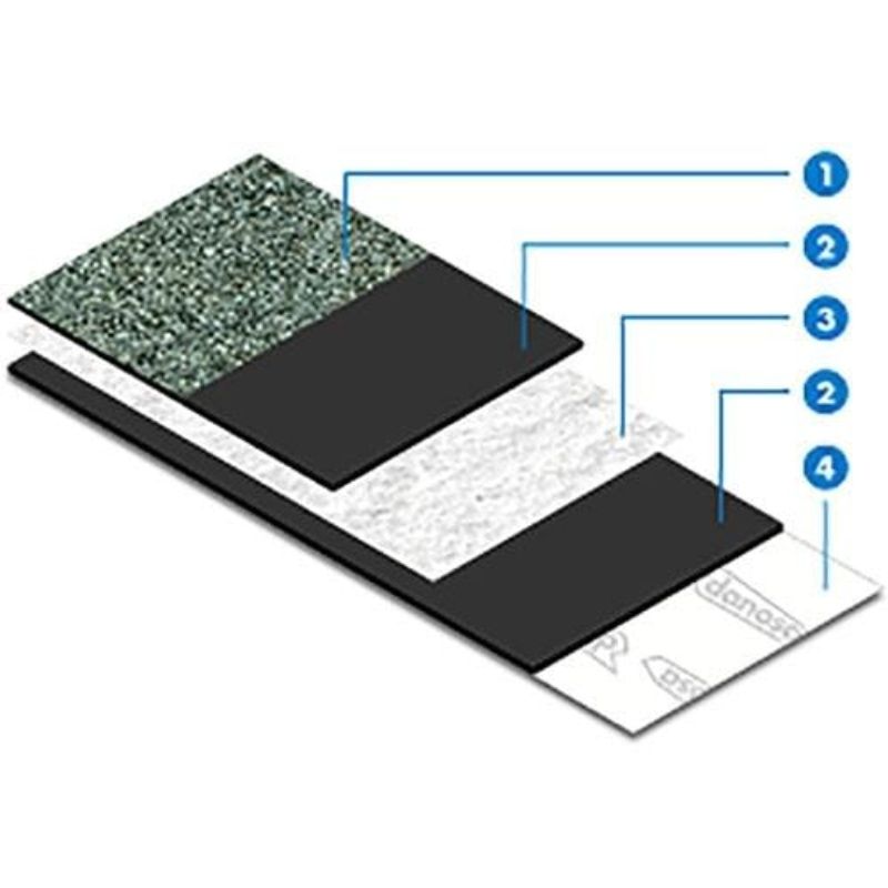 Image of Danosa Esterdan Plus 50/GP Elast | Black Mineral - 8m x 1m