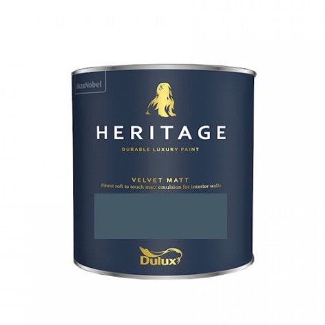 Product image for Dulux Trade Heritage Velvet Matt Tester Pot Midnight Teal 125ml