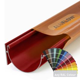 Image of Aluflow Gutter Deepflow 3m Powder Coated