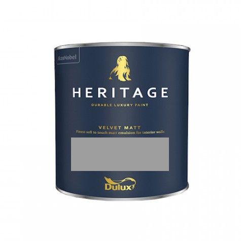Product image for Dulux Trade Heritage Velvet Matt Tester Pot Pewter Plate 125ml