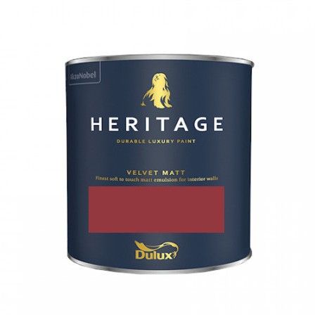 Product image for Dulux Trade Heritage Velvet Matt Tester Pot Pugin Red 125ml