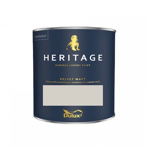 Product image for Dulux Trade Heritage Velvet Matt Tester Pot Quartz Grey 125ml