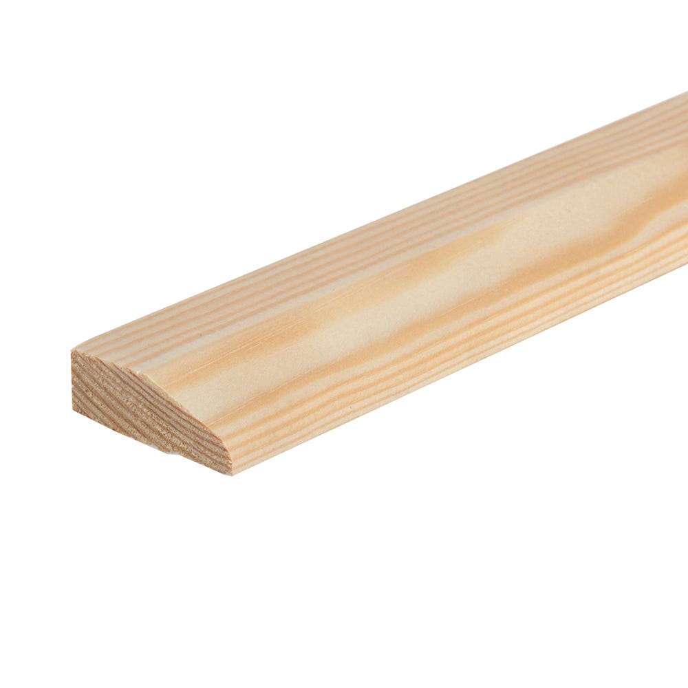 Product image for 19mm x 50mm Softwood Chamfered Architrave (Finished 14.5mm x 44mm)