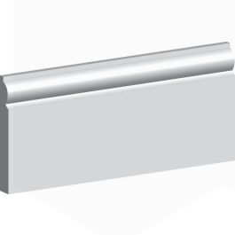 Product image for 18mm x 168mm x 4.40m Torus White Primed MDF Skirting