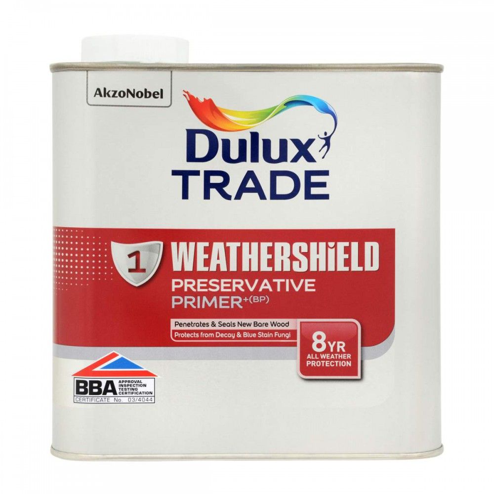 Product image for Dulux Trade Weathershield Exterior Preservative Primer 2.5ltr
