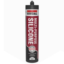 Product image for Soudal 270ml Multi-Purpose Silicone Brilliant White 121643