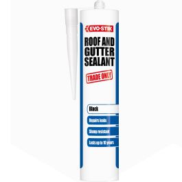 Product image for Evo-Stik 310ml Roof & Gutter Sealant Black