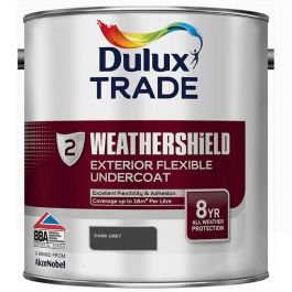 Image of Dulux Trade 1Ltr Exterior Weathershield Undercoat Dark Grey