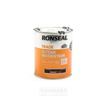 Product image for Ronseal Trade 750ml 10 Year Woodstain Walnut