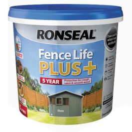 Product image for Ronseal 5Ltr Fence Life Plus+ Slate