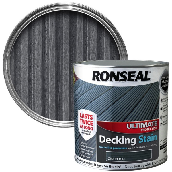 Product image for Ronseal New 2.5Ltr Ultimate Decking Stain Charcoal