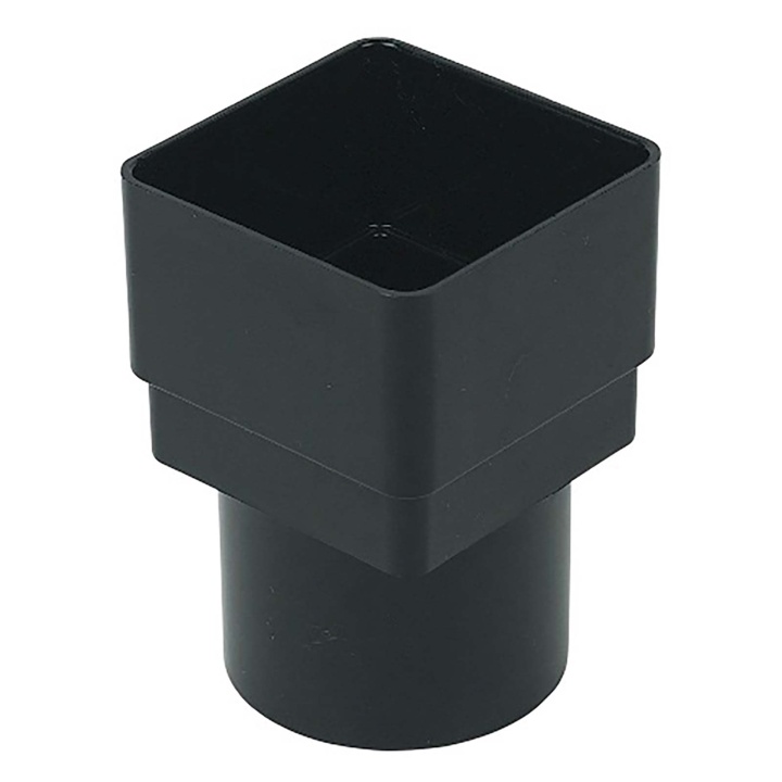 Product image for Round Downpipe Running Outlet Adaptor Black 68mm