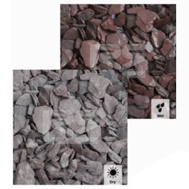 Image of 20mm Plum Slate Chippings Bulk Bag