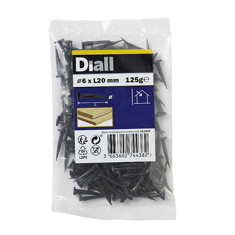 Product image for Diall Cut tacks (L)20mm (Dia)6mm, Pack