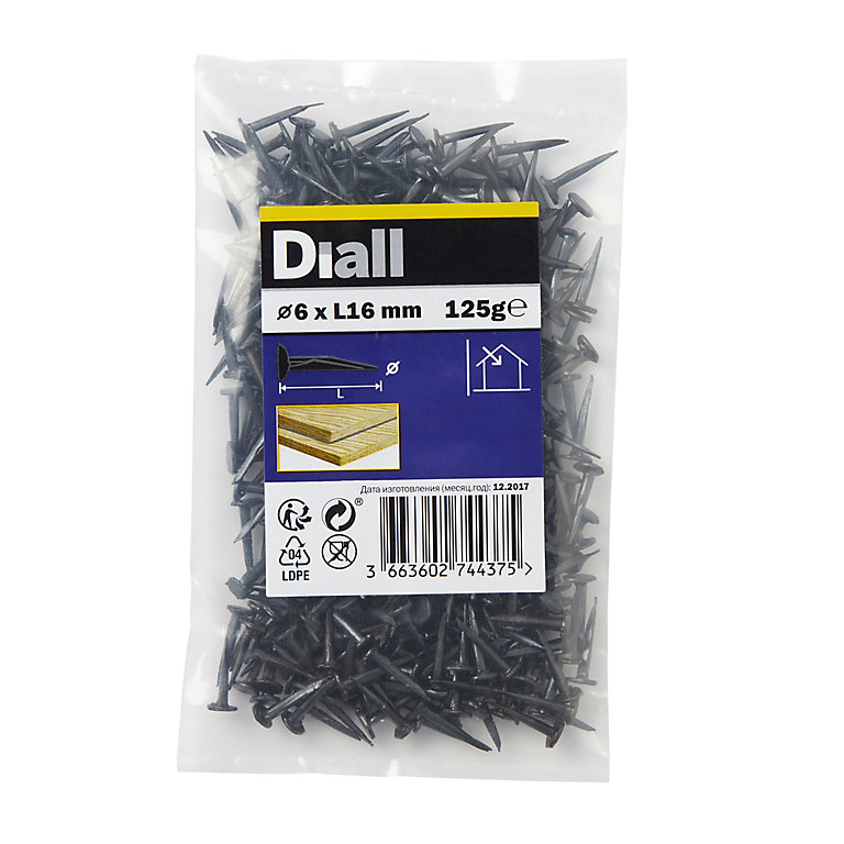 Product image for Diall Cut tacks (L)16mm (Dia)6mm, Pack