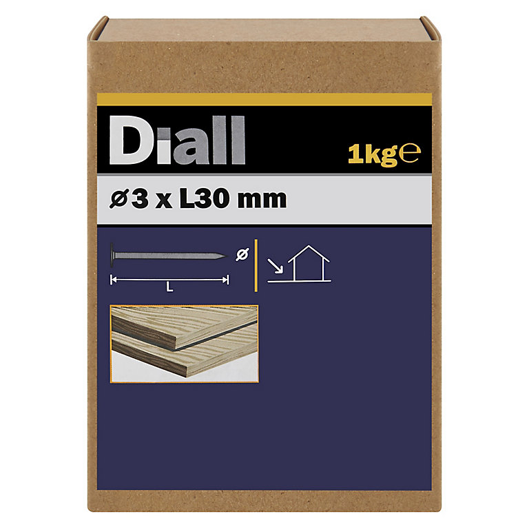 Product image for Diall Clout nail (L)30mm (Dia)3mm, Pack