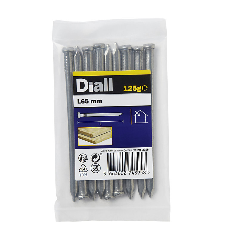 Product image for Diall Oval nail (L)65mm 125g