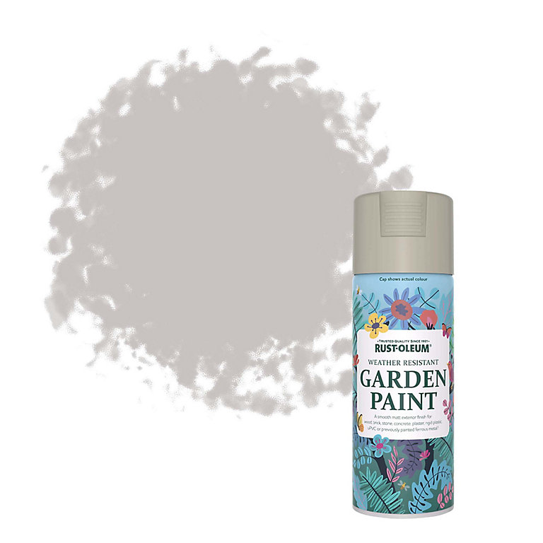 Image of Rust-Oleum Garden Paint Portland Stone Matt Multi-surface Garden Paint, 400ml Spray can