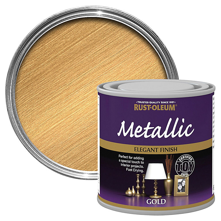 Image of Rust-Oleum Gold effect Multi-surface Special effect paint, 250ml