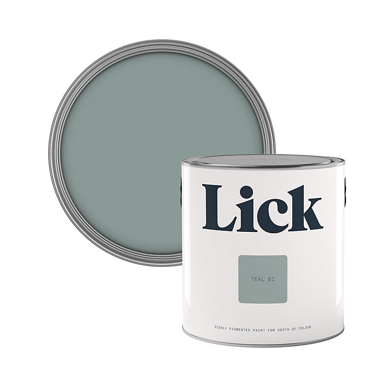 Image of Lick Teal 01 Matt Emulsion paint, 2.5L