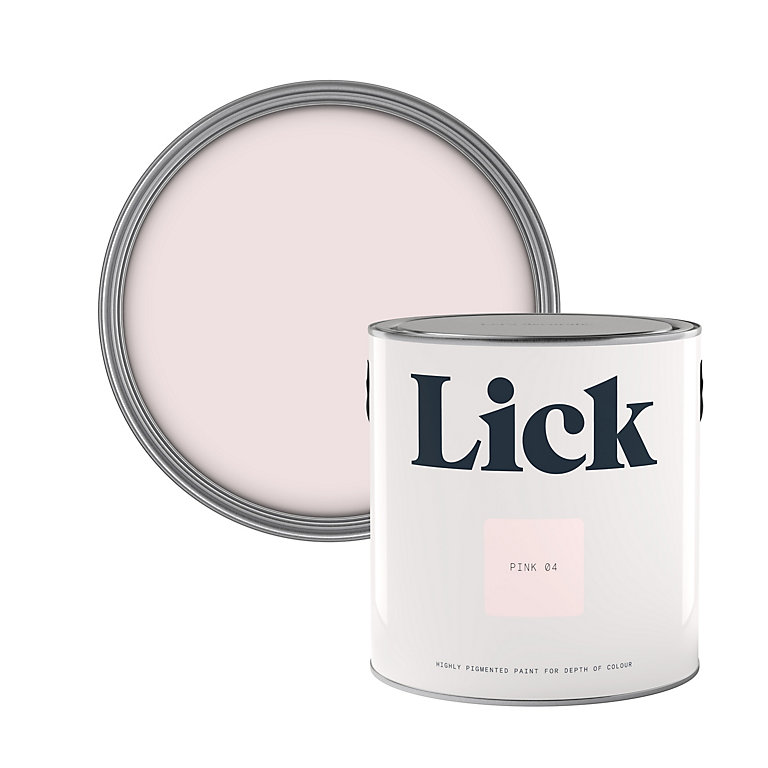 Image of Lick Pink 04 Matt Emulsion paint, 2.5L