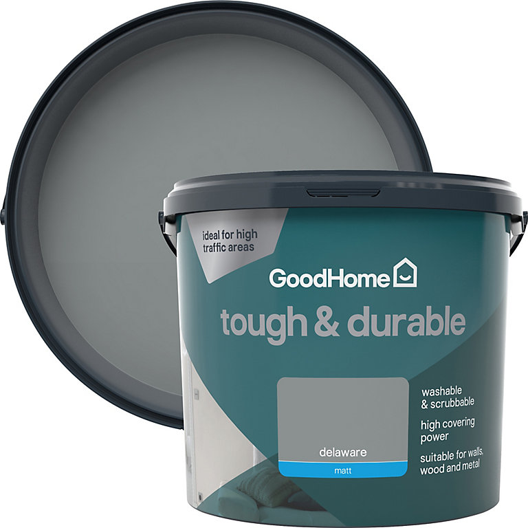 Image of GoodHome Durable Delaware Matt Emulsion paint, 5L