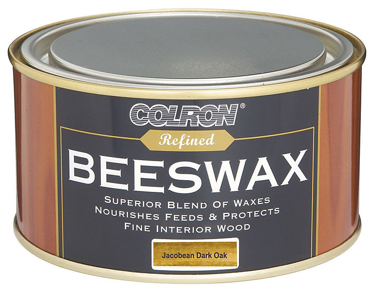 Image of Colron Refined Jacobean dark oak Matt Furniture Wax Beeswax, 0.4L