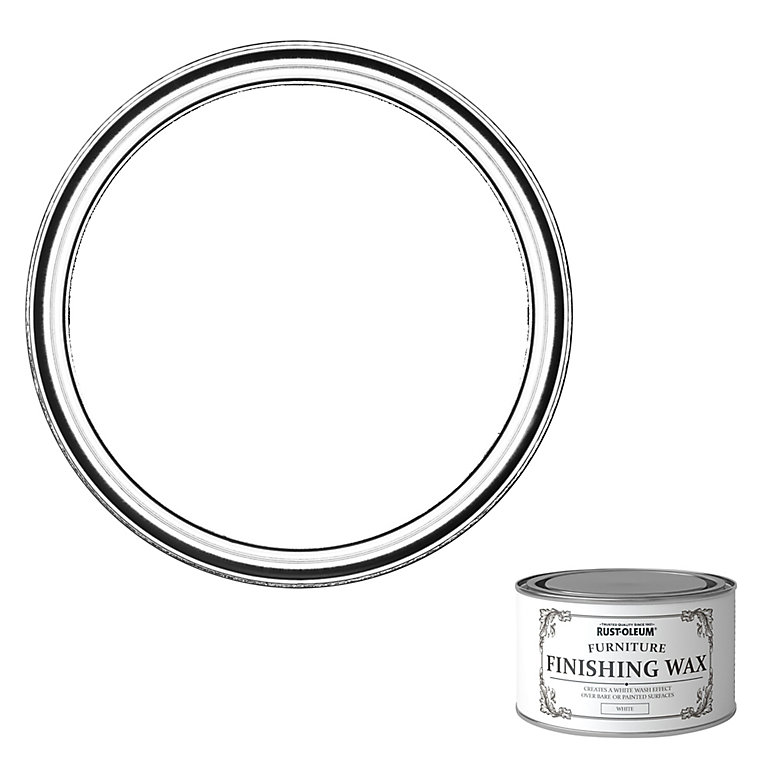 Image of Rust-Oleum White Matt Furniture Wax Finishing wax, 0.4L