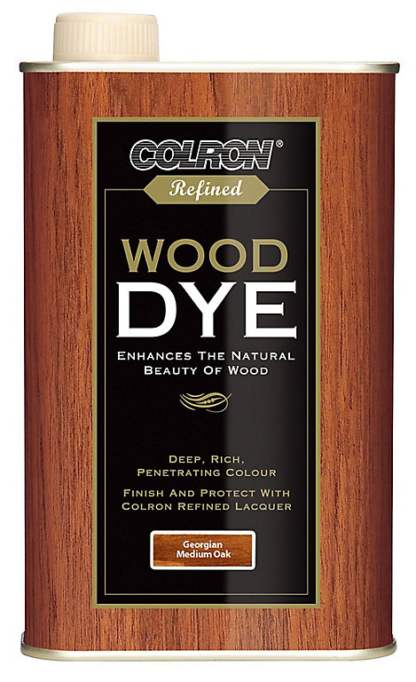 Product image for Colron Refined Georgian medium oak Matt Wood dye, 500ml