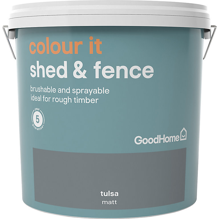 Image of GoodHome Colour it Tulsa Matt Fence & shed Stain, 9L