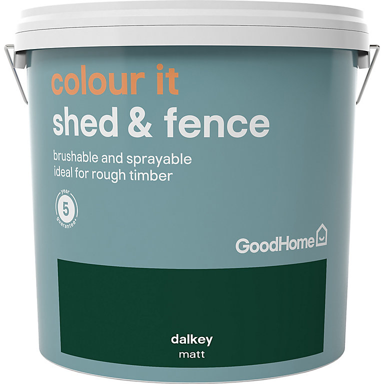 Image of GoodHome Colour it Dalkey Matt Fence & shed Stain, 9L