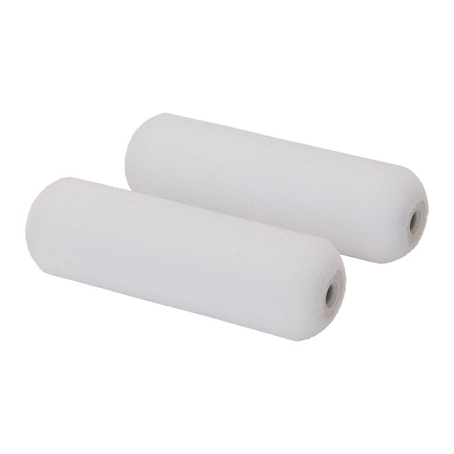 Image of GoodHome Medium Pile Foam Roller sleeve, Pack of 2