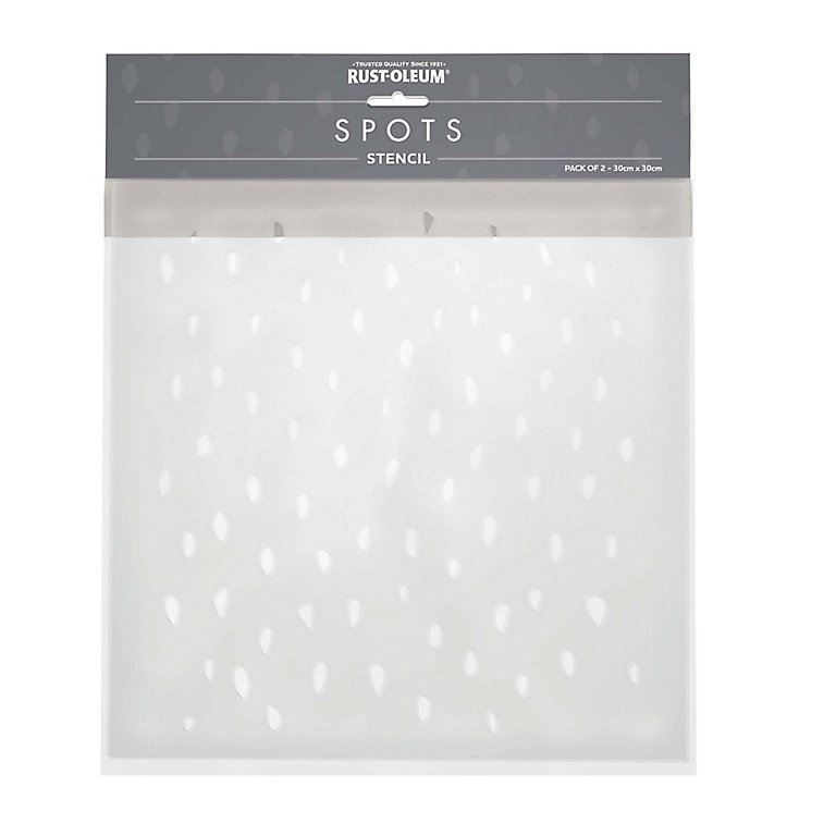 Image of Rust-Oleum Spots Paint stencil, Pack of 2