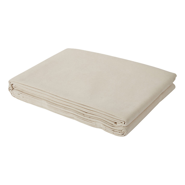 Image of GoodHome Cotton Dust sheet, (L)4m, (W)3m