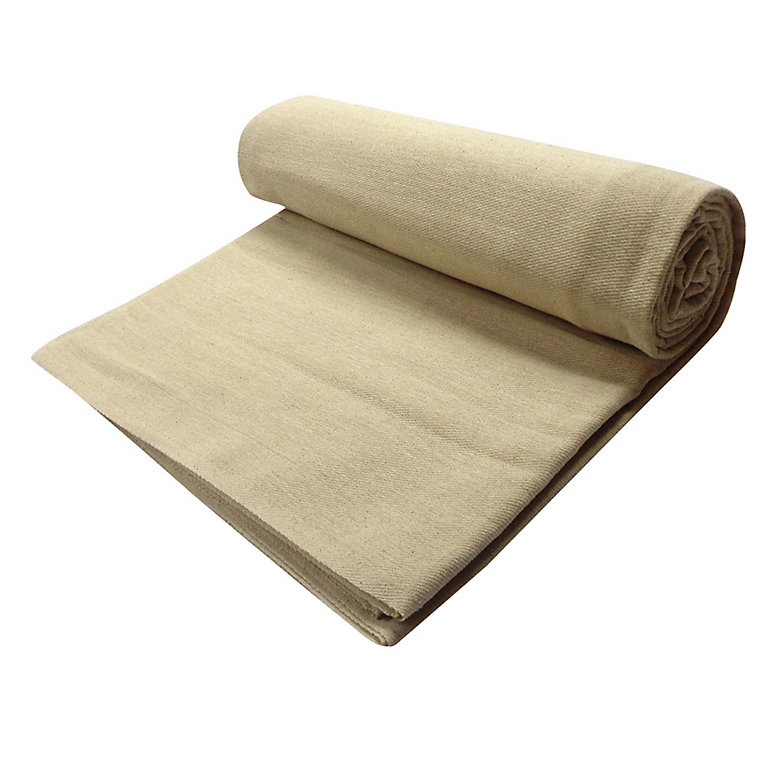 Image of GoodHome Cotton Surface cover, (L)3.67m, (W)2.74m