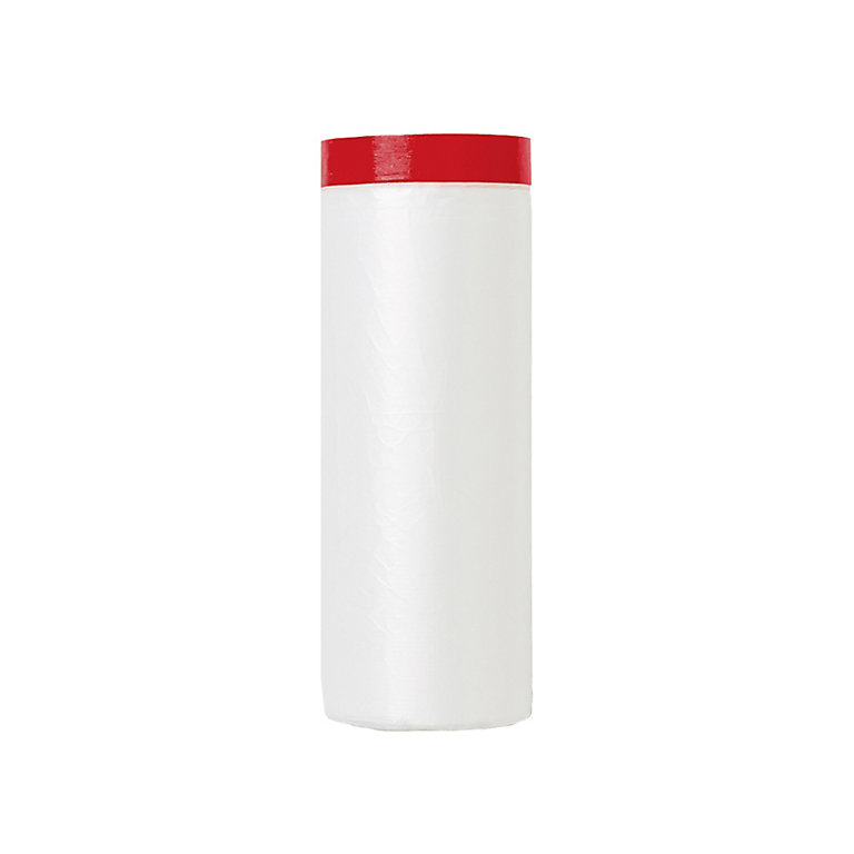 Product image for LickTools Large 100% Recycled Self-adhesive Plastic Tape & drape masking film, (L)20m x (W)2.1m