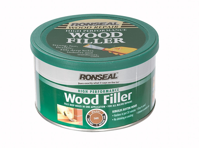 Product image for Ronseal High performance Dark Ready mixed Wood Filler, 0.28kg