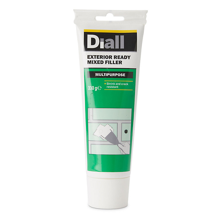 Product image for Diall Exterior White Ready mixed Filler, 0.33kg