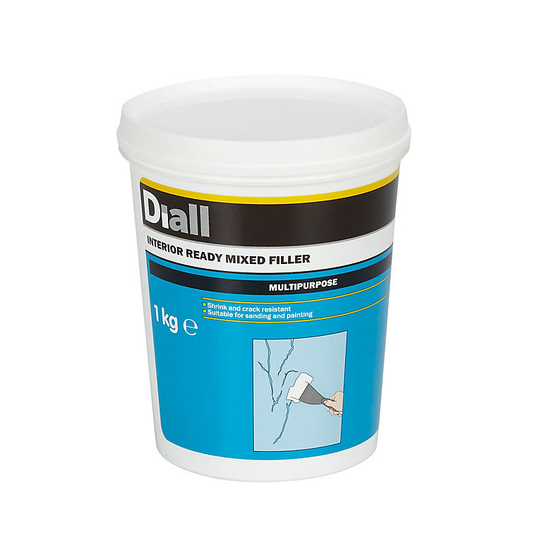 Image of Diall White Ready mixed Filler, 1kg