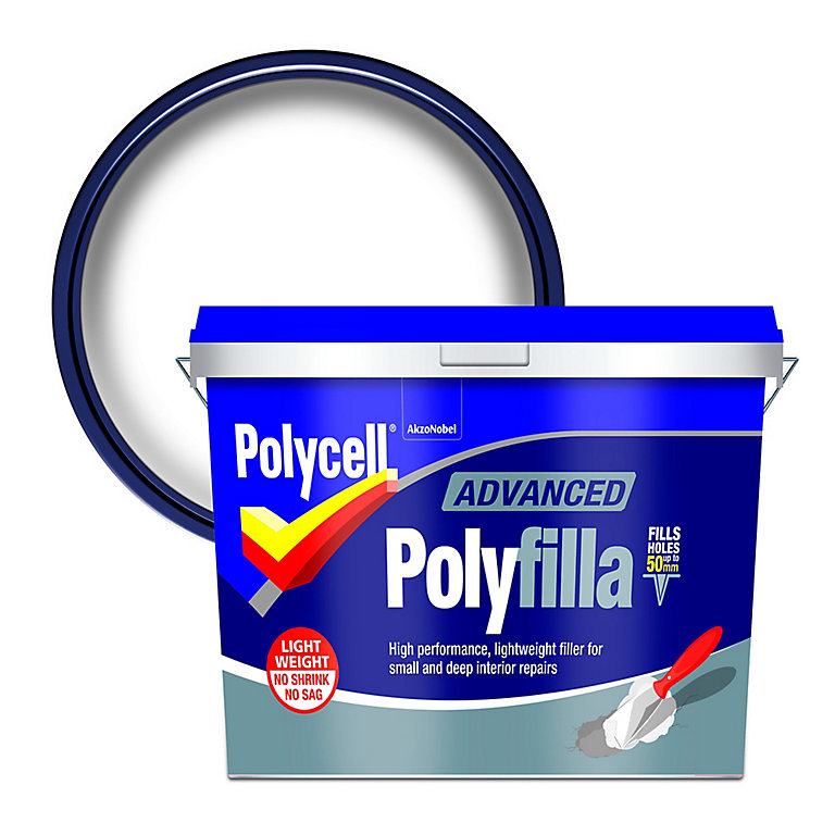 Product image for Polycell White Ready mixed Powder Filler, 1.87kg
