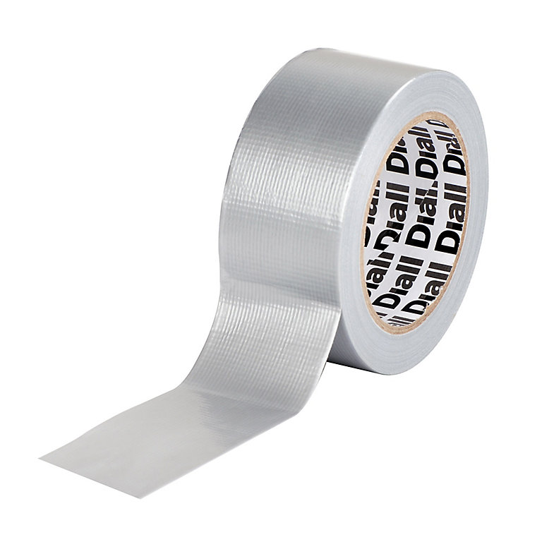 Product image for Diall Silver effect Duct Tape (L)25m (W)50mm