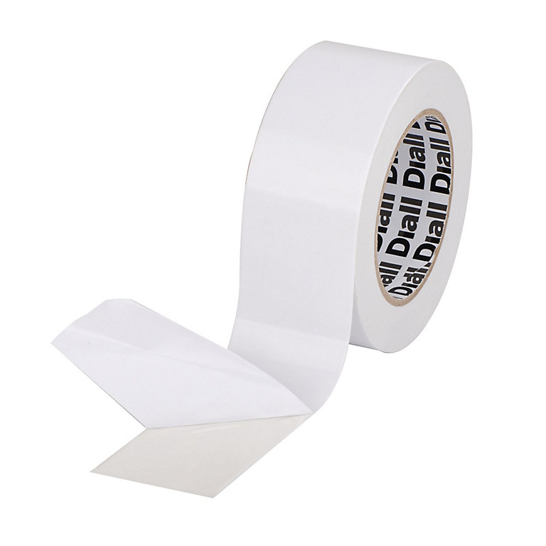Image of Diall Flat White Double-sided Tape (L)25m (W)50mm