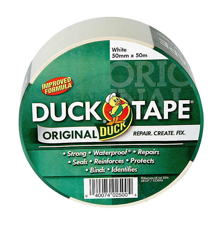 Product image for 50mm Duck Tape White 50m